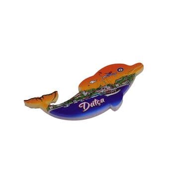 Wholesale Datça Themed Myros UV Dolphin Shaped Refrigerator Magnet 110*50 mm - 15