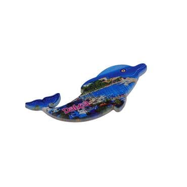 Wholesale Datça Themed Myros UV Dolphin Shaped Refrigerator Magnet 110*50 mm - 10