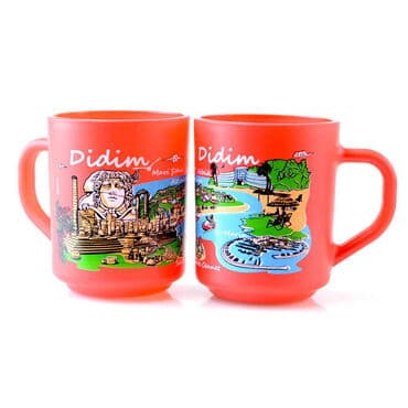 Wholesale Didim Themed Glass Mug Set of 2 - 4