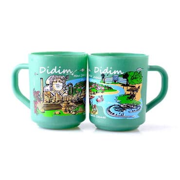 Wholesale Didim Themed Glass Mug Set of 2 - 8