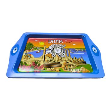 Wholesale Didim Themed Mini Metal Tray (25*16 Cm) - Standart - 3