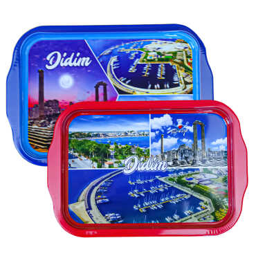 Wholesale Didim Themed Tray Double Sided Print 23x30 cm - 3