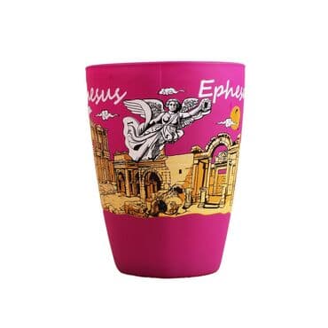 Toptan Efes Temalı Oval Cam Kupa 27 Cl - Standart - 2