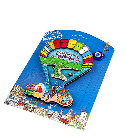 Toptan Fethiye Bölgesi Temalı Myros Kartonetli̇ Uv Ahşap Magnet - 11