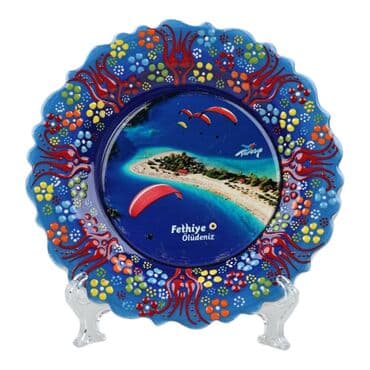 Toptan Fethiye Temalı Myros 18 Cm Resi̇m Tabak