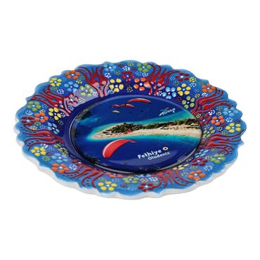 Toptan Fethiye Temalı Myros 25 Cm Resi̇m Tabak - 4