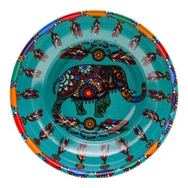 Wholesale Elephant Themed Metal Bowl 95 mm - Standart - 2