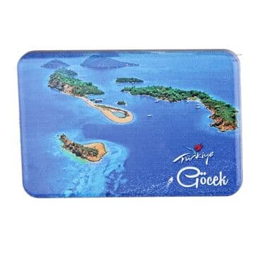 Wholesale Göcek Themed Myros UV Refrigerator Magnet 80x50 mm
