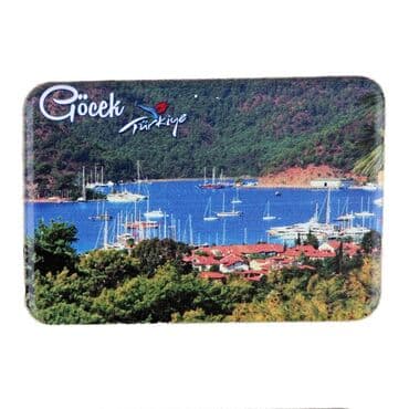 Wholesale Göcek Themed Myros UV Refrigerator Magnet 80x50 mm - 3