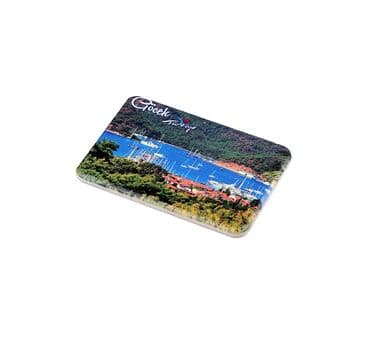 Wholesale Göcek Themed Myros UV Refrigerator Magnet 80x50 mm - 10