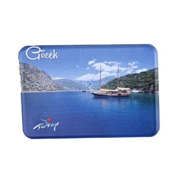Wholesale Göcek Themed Myros UV Refrigerator Magnet 80x50 mm - 6