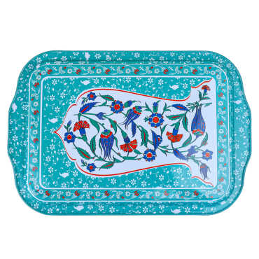 Wholesale Istanbul Themed Double Sided Printed Tray 23x30 CM - 2