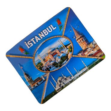 Wholesale Istanbul Themed Embossed PVC Refrigerator Magnet 70x90 mm - 19