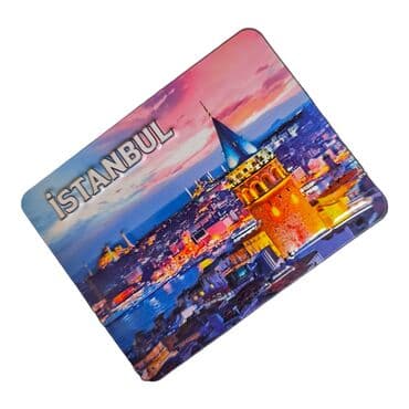 Wholesale Istanbul Themed Embossed PVC Refrigerator Magnet 70x90 mm - 18