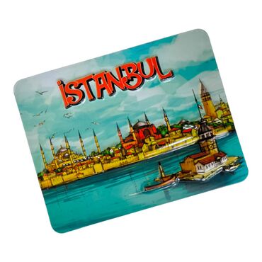 Wholesale Istanbul Themed Embossed PVC Refrigerator Magnet 70x90 mm - 17