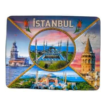 Wholesale Istanbul Themed Embossed PVC Refrigerator Magnet 70x90 mm - 7