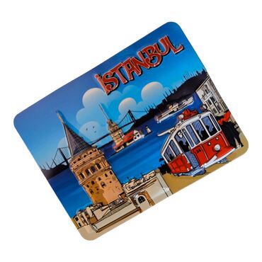 Wholesale Istanbul Themed Embossed PVC Refrigerator Magnet 70x90 mm - 15