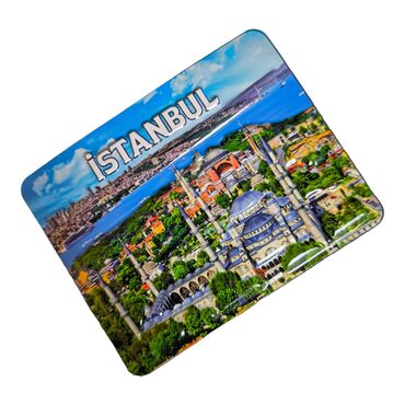 Wholesale Istanbul Themed Embossed PVC Refrigerator Magnet 70x90 mm - 13