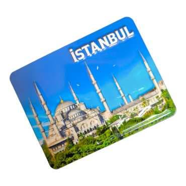 Wholesale Istanbul Themed Embossed PVC Refrigerator Magnet 70x90 mm - 12