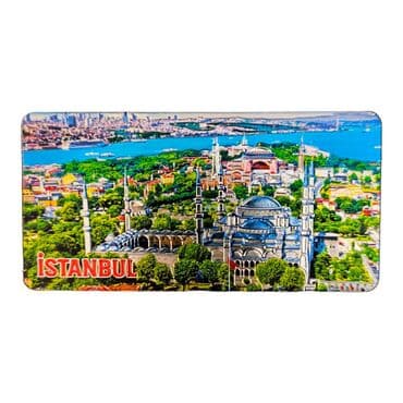 Wholesale Istanbul Themed Metallic Refrigerator Magnet 50x100 mm - 4