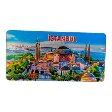 Wholesale Istanbul Themed Metallic Refrigerator Magnet 50x100 mm - 12
