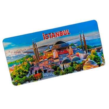 Wholesale Istanbul Themed Metallic Refrigerator Magnet 50x100 mm - 13