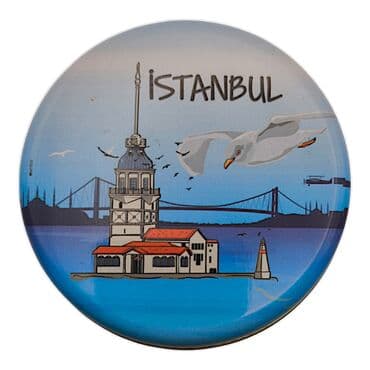 Wholesale İstanbul Themed Myros Metal Tin Candle 73x35 mm - 6