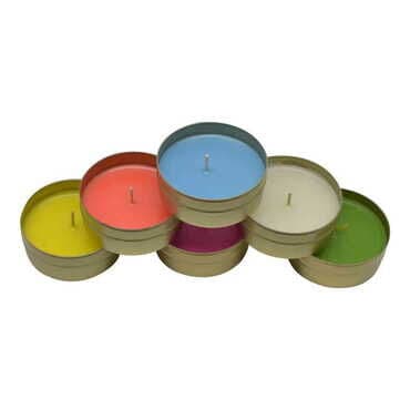 Wholesale İstanbul Themed Myros Metal Tin Candle 73x35 mm - 2