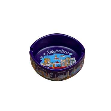 Wholesale Istanbul Themed Large Ashtray 100x40 mm - 5