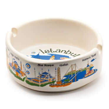 Wholesale Istanbul Themed Large Ashtray 100x40 mm - 6
