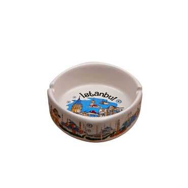 Wholesale Istanbul Themed Large Ashtray 100x40 mm - 11