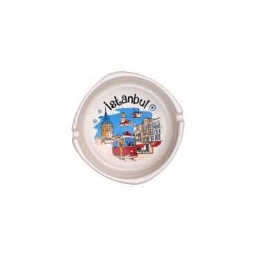 Wholesale Istanbul Themed Large Ashtray 100x40 mm - 12