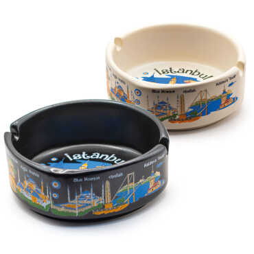 Wholesale Istanbul Themed Large Ashtray 100x40 mm - 2