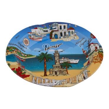 Wholesale İzmir Themed Metal Ashtray 115mm