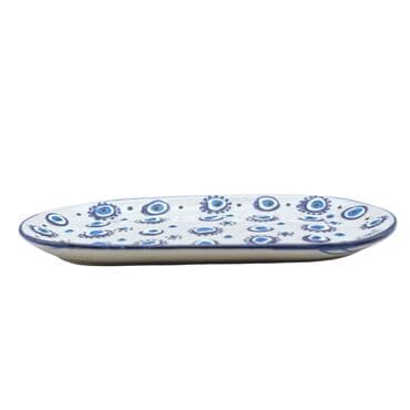 Toptan Kabartma nazar kayık tabak  112X190X20 MM - 3