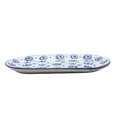Toptan Kabartma nazar kayık tabak 112X190X20 MM - 3