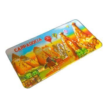 Wholesale Cappadocia Themed Metallic Refrigerator Magnet 50x100 mm - 5