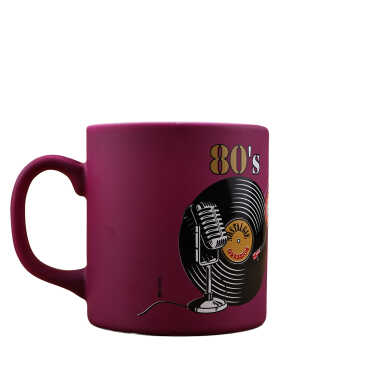 Wholesale Cassette Vinyl Themed Colorful Ceramic Mug