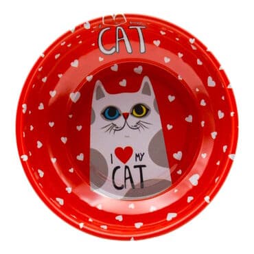 Wholesale Cat Themed Metal Bowl 95 mm - 6