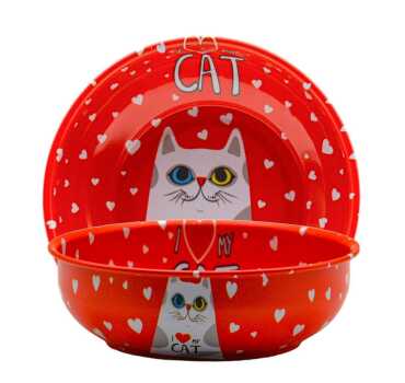 Wholesale Cat Themed Metal Bowl 95 mm - 2