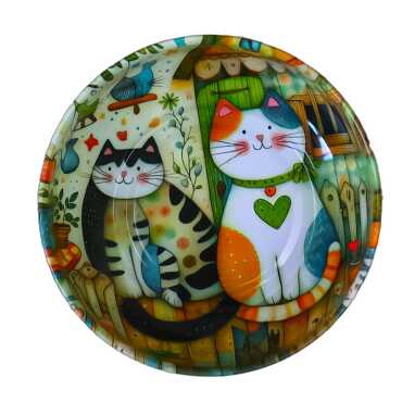 Wholesale Cat Themed Metal Bowl 95 mm - 3
