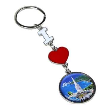 Toptan Kemer Temalı I Love Anahtarlık - 6
