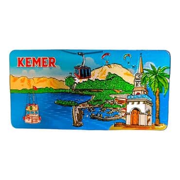Wholesale Kemer Themed Metallic Refrigerator Magnet 50x100 mm - 2