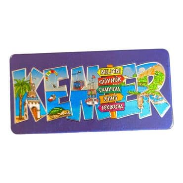 Wholesale Kemer Themed Metallic Refrigerator Magnet 50x100 mm - 3