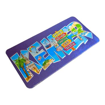 Wholesale Kemer Themed Metallic Refrigerator Magnet 50x100 mm - 8