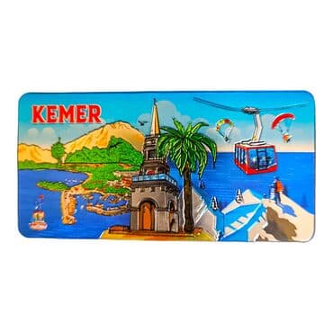 Wholesale Kemer Themed Metallic Refrigerator Magnet 50x100 mm - 4