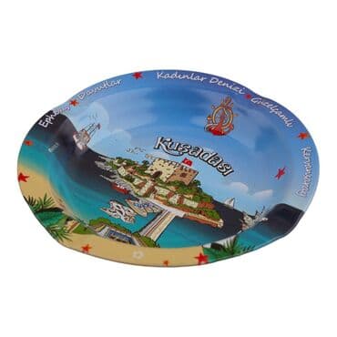 Toptan Kuşadası Temalı Metal Küllük 115mm - Standart - 2