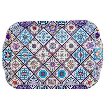 Wholesale Mandala Themed Double Sided Printed Tray 23x30 CM - 6