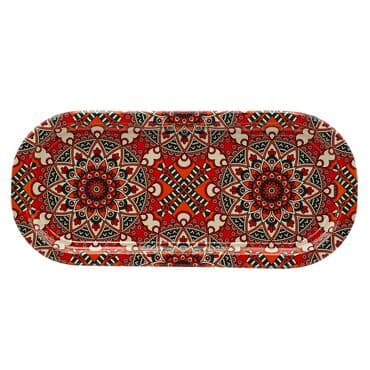 Wholesale Mandala Themed Oval Tray