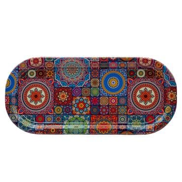 Wholesale Mandala Themed Oval Tray - 5